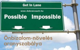 önbizalom növelés aranyszabálya